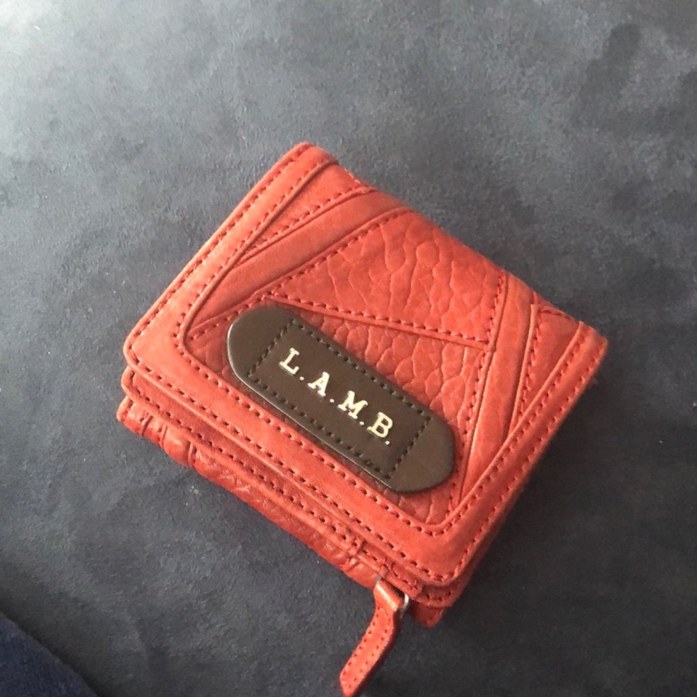 LAMB red small wallet